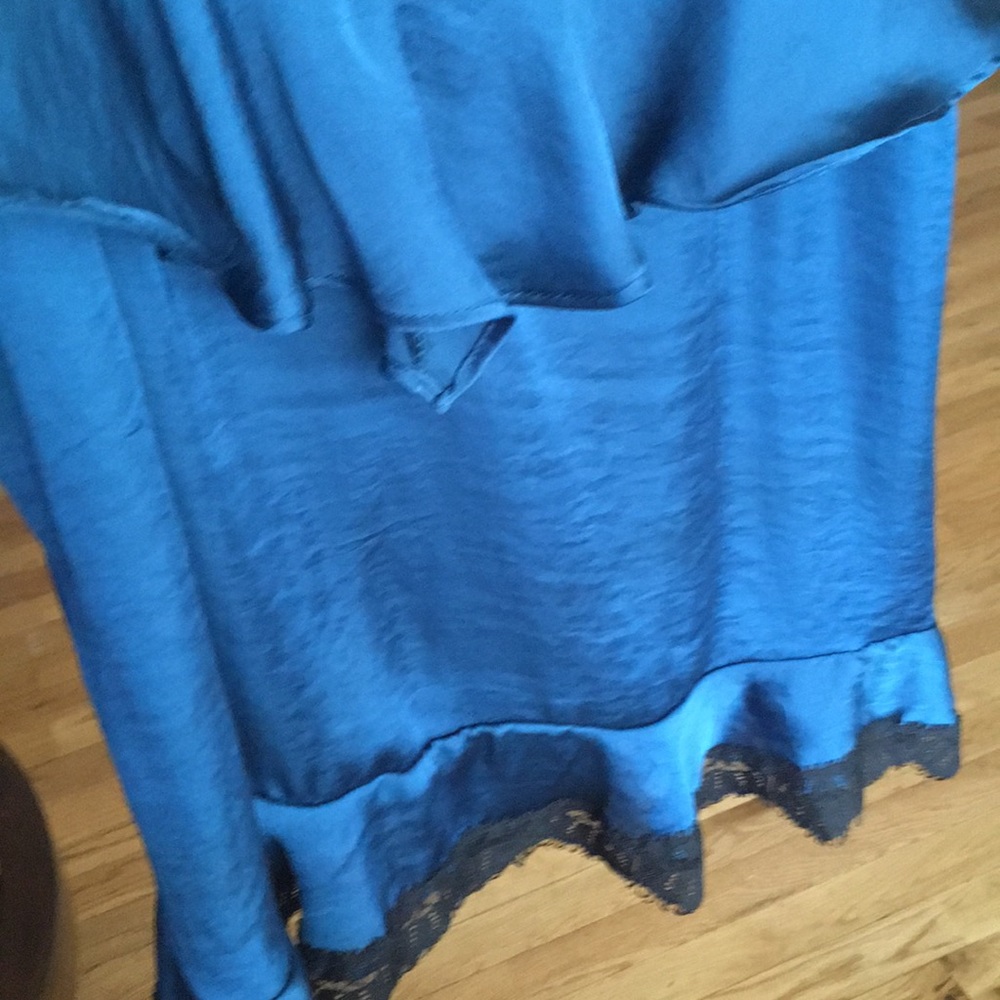 CAD RUFFLE DARK TEAL CAMISOLE SIZE M - Picture 7 of 11
